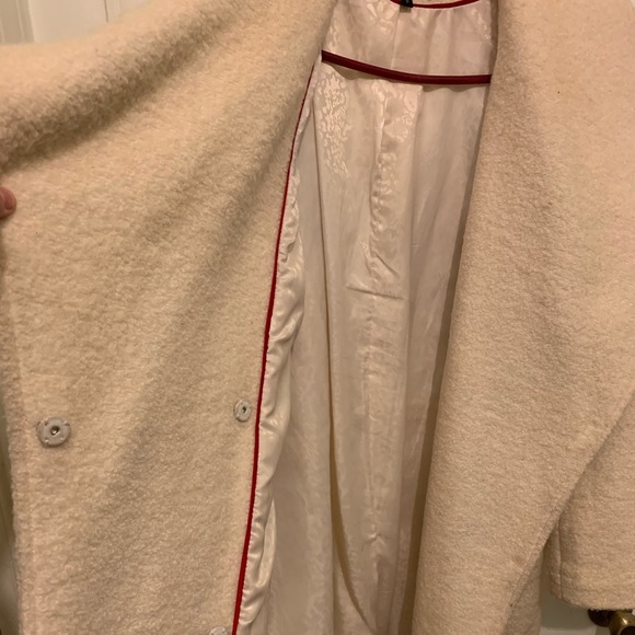 Wool blend Pea Coat-oversized swing coat - Picture 6 of 6